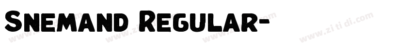 Snemand Regular字体转换 Snemand Regular字体转换